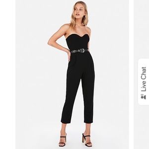 Express sweetheart neck jumpsuit